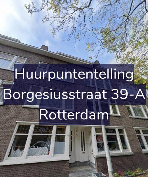 Foto gevel Huurpuntentelling voor Borgesiusstraat 39-A, Rotterdam