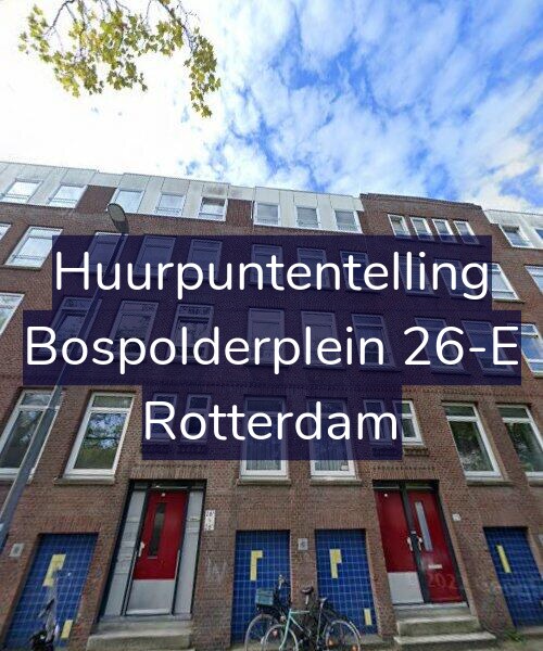 Foto gevel Huurpuntentelling voor Bospolderplein 26-E, Rotterdam