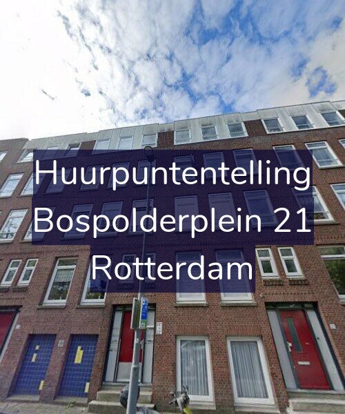 Foto gevel Huurpuntentelling voor Bospolderplein 21, Rotterdam