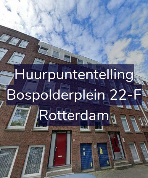 Foto gevel Huurpuntentelling voor Bospolderplein 22-F, Rotterdam
