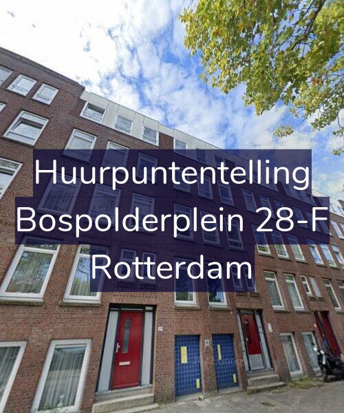 Foto gevel Huurpuntentelling voor Bospolderplein 28-F, Rotterdam