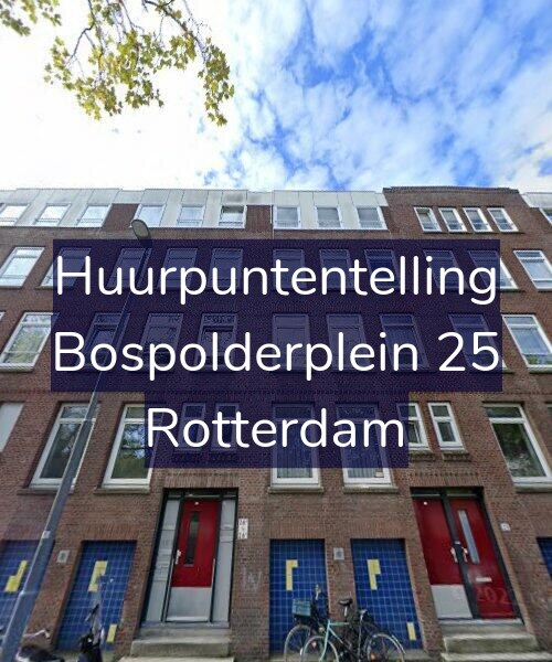 Foto gevel Huurpuntentelling voor Bospolderplein 25, Rotterdam