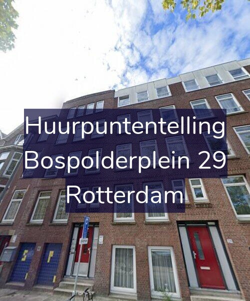 Foto gevel Huurpuntentelling voor Bospolderplein 29, Rotterdam
