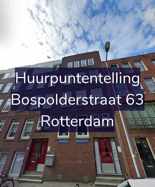 Foto gevel Huurpuntentelling voor Bospolderstraat 63, Rotterdam