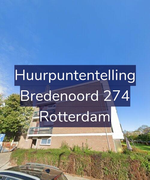 Foto gevel Huurpuntentelling voor Bredenoord 274, Rotterdam