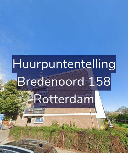 Foto gevel Huurpuntentelling voor Bredenoord 158, Rotterdam