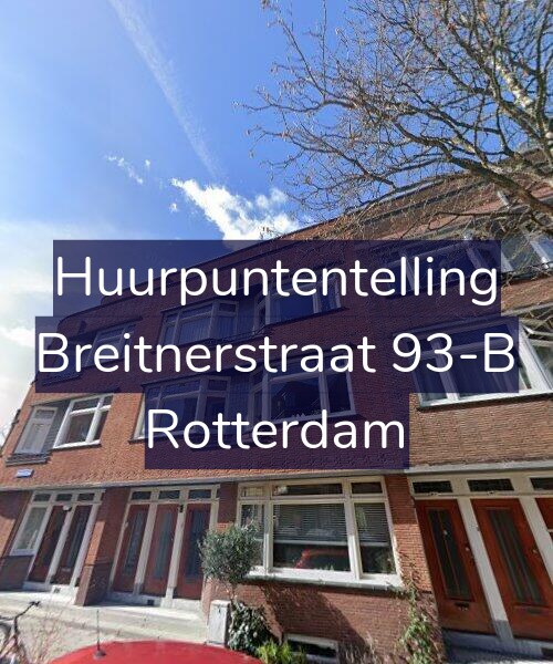Foto gevel Huurpuntentelling voor Breitnerstraat 93-B, Rotterdam