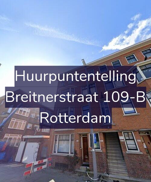 Foto gevel Huurpuntentelling voor Breitnerstraat 109-B, Rotterdam