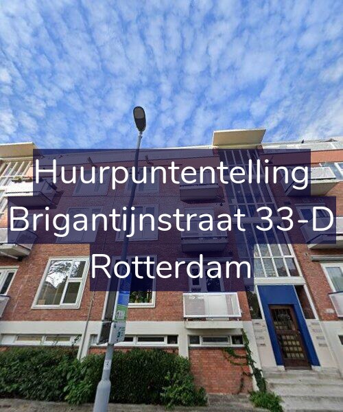 Foto gevel Huurpuntentelling voor Brigantijnstraat 33-D, Rotterdam