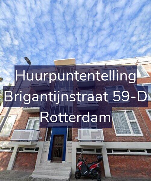 Foto gevel Huurpuntentelling voor Brigantijnstraat 59-D, Rotterdam