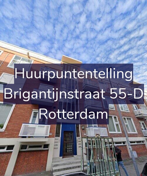 Foto gevel Huurpuntentelling voor Brigantijnstraat 55-D, Rotterdam