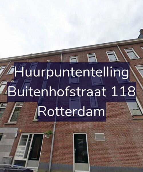 Foto gevel Huurpuntentelling voor Buitenhofstraat 118, Rotterdam