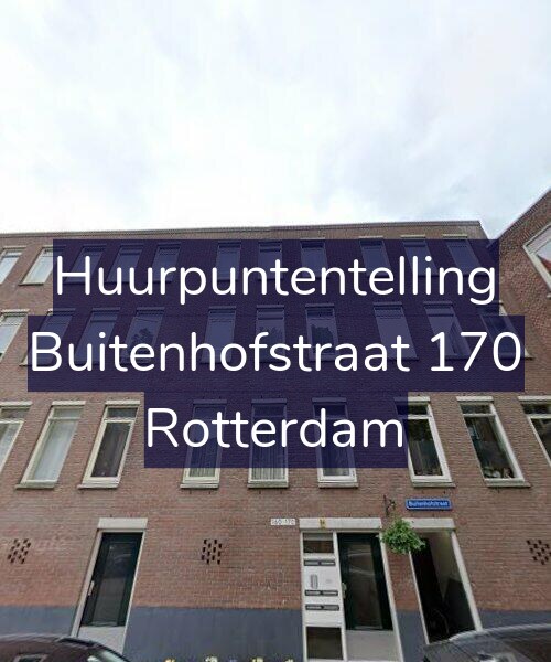 Foto gevel Huurpuntentelling voor Buitenhofstraat 170, Rotterdam