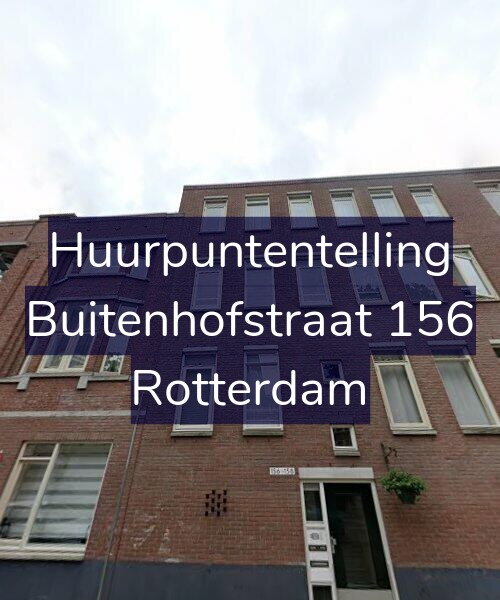 Foto gevel Huurpuntentelling voor Buitenhofstraat 156, Rotterdam