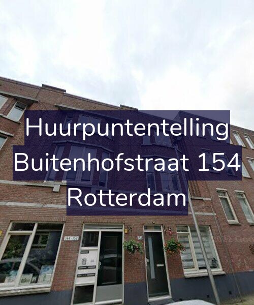 Foto gevel Huurpuntentelling voor Buitenhofstraat 154, Rotterdam
