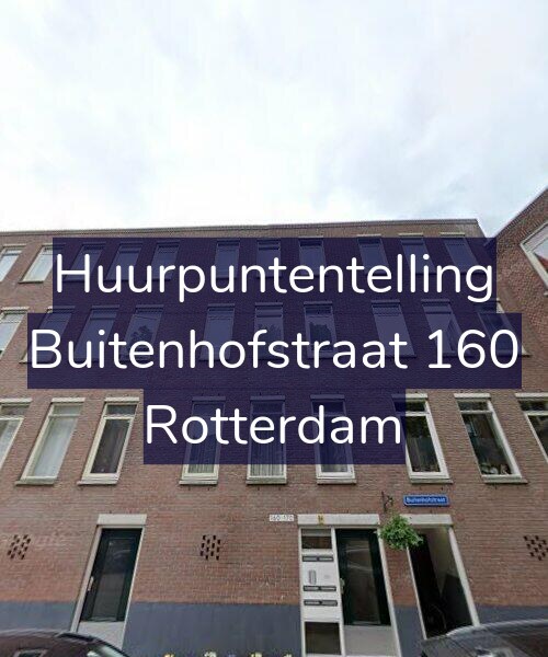 Foto gevel Huurpuntentelling voor Buitenhofstraat 160, Rotterdam