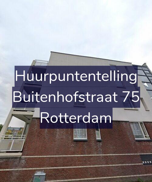 Foto gevel Huurpuntentelling voor Buitenhofstraat 75, Rotterdam