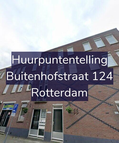Foto gevel Huurpuntentelling voor Buitenhofstraat 124, Rotterdam