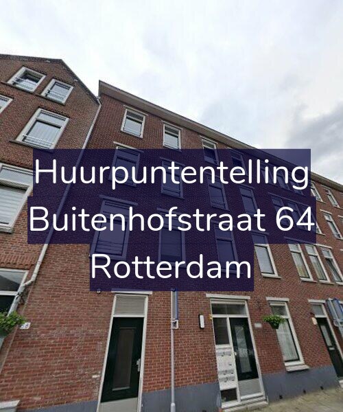 Foto gevel Huurpuntentelling voor Buitenhofstraat 64, Rotterdam