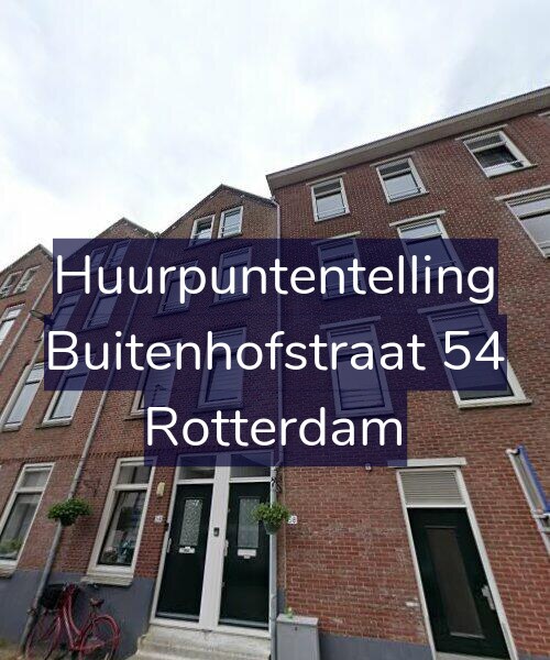 Foto gevel Huurpuntentelling voor Buitenhofstraat 54, Rotterdam