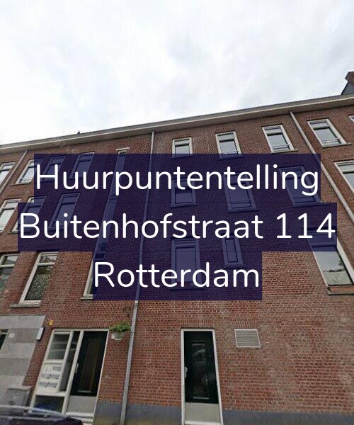 Foto gevel Huurpuntentelling voor Buitenhofstraat 114, Rotterdam