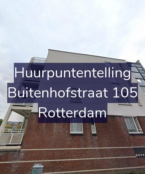 Foto gevel Huurpuntentelling voor Buitenhofstraat 105, Rotterdam
