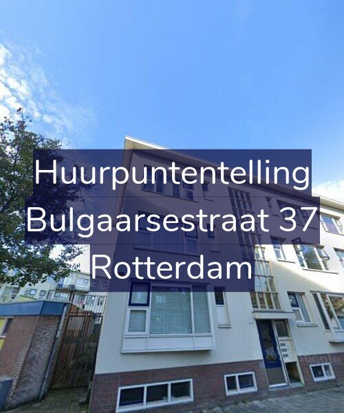 Foto gevel Huurpuntentelling voor Bulgaarsestraat 37, Rotterdam