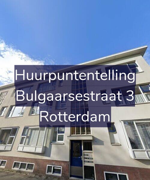 Foto gevel Huurpuntentelling voor Bulgaarsestraat 3, Rotterdam