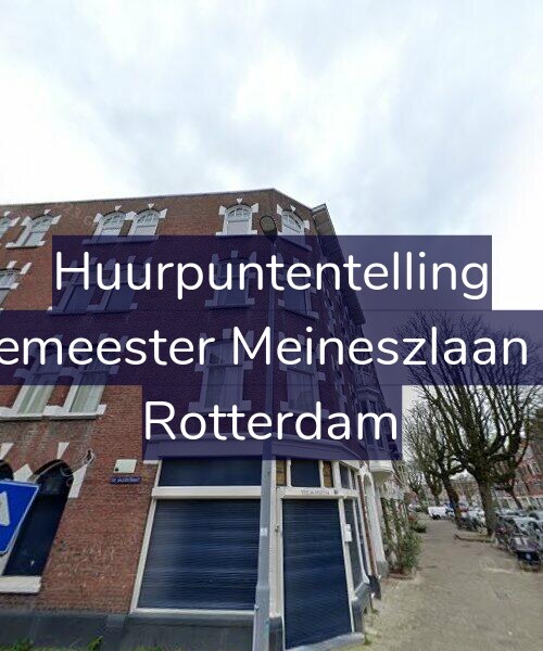 Foto gevel Huurpuntentelling voor Burgemeester Meineszlaan 88-B, Rotterdam
