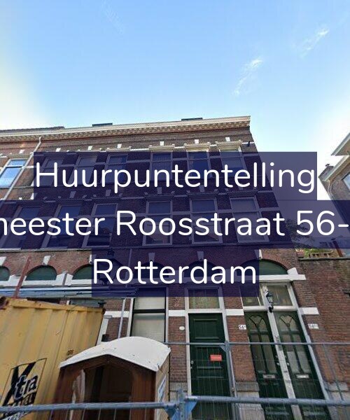 Foto gevel Huurpuntentelling voor Burgemeester Roosstraat 56-B01AR, Rotterdam