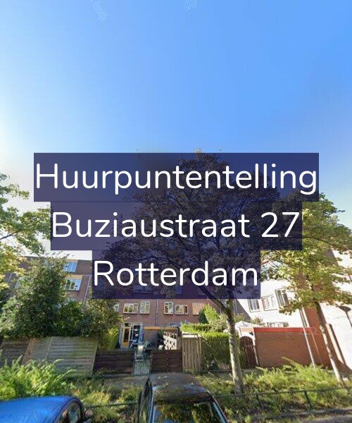Foto gevel Huurpuntentelling voor Buziaustraat 27, Rotterdam