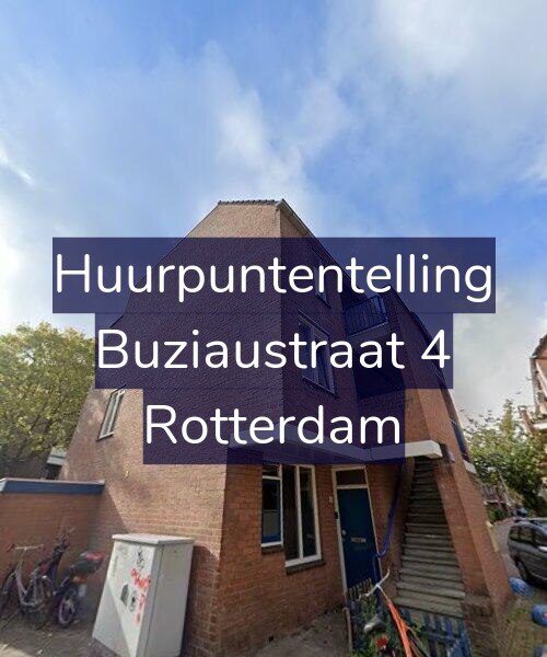 Foto gevel Huurpuntentelling voor Buziaustraat 4, Rotterdam