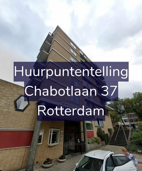 Foto gevel Huurpuntentelling voor Chabotlaan 37, Rotterdam