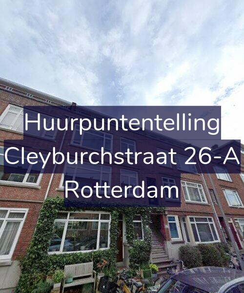 Foto gevel Huurpuntentelling voor Cleyburchstraat 26-A, Rotterdam
