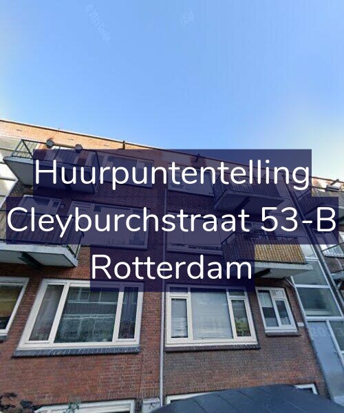 Foto gevel Huurpuntentelling voor Cleyburchstraat 53-B, Rotterdam