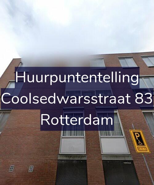 Foto gevel Huurpuntentelling voor Coolsedwarsstraat 83, Rotterdam