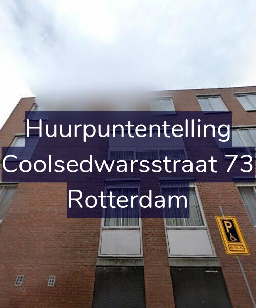 Foto gevel Huurpuntentelling voor Coolsedwarsstraat 73, Rotterdam