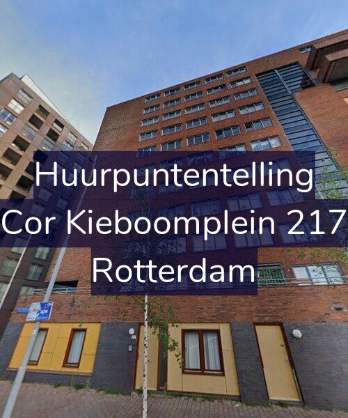 Foto gevel Huurpuntentelling voor Cor Kieboomplein 217, Rotterdam