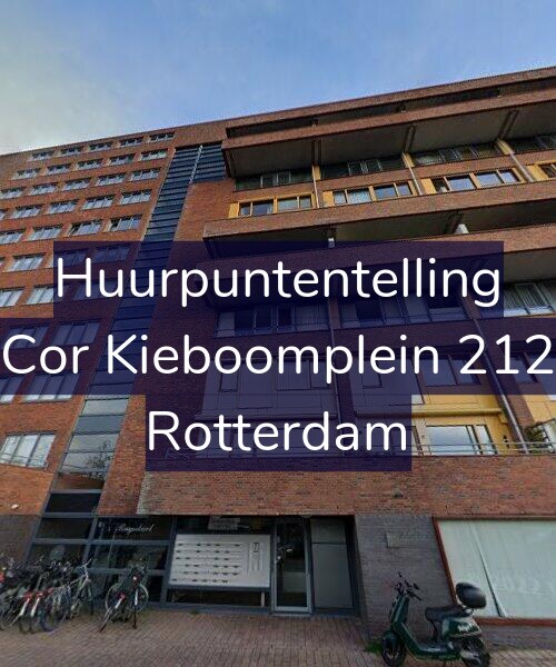 Foto gevel Huurpuntentelling voor Cor Kieboomplein 212, Rotterdam