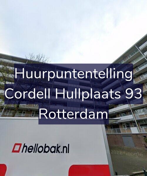 Foto gevel Huurpuntentelling voor Cordell Hullplaats 93, Rotterdam