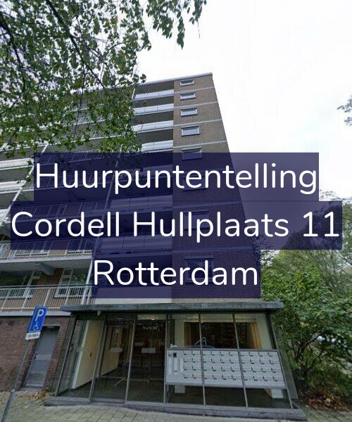 Foto gevel Huurpuntentelling voor Cordell Hullplaats 11, Rotterdam