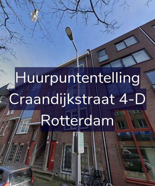 Foto gevel Huurpuntentelling voor Craandijkstraat 4-D, Rotterdam