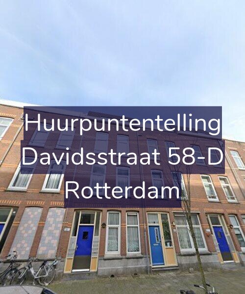 Foto gevel Huurpuntentelling voor Davidsstraat 58-D, Rotterdam