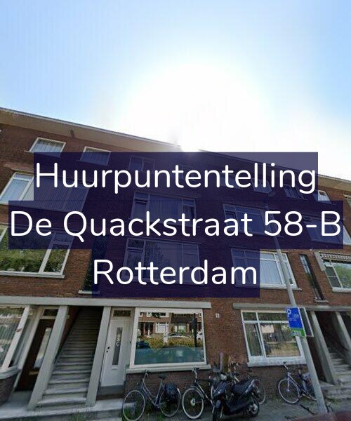 Foto gevel Huurpuntentelling voor De Quackstraat 58-B, Rotterdam
