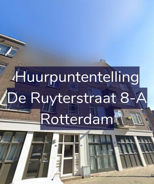 Foto gevel Huurpuntentelling voor De Ruyterstraat 8-A, Rotterdam
