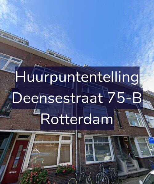 Foto gevel Huurpuntentelling voor Deensestraat 75-B, Rotterdam