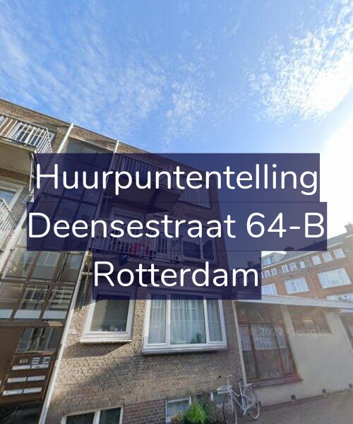 Foto gevel Huurpuntentelling voor Deensestraat 64-B, Rotterdam