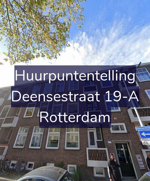 Foto gevel Huurpuntentelling voor Deensestraat 19-A, Rotterdam