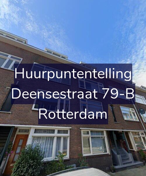 Foto gevel Huurpuntentelling voor Deensestraat 79-B, Rotterdam