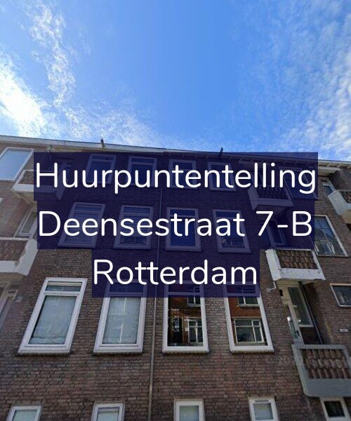 Foto gevel Huurpuntentelling voor Deensestraat 7-B, Rotterdam